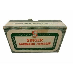Vintage Singer Slant Shank Zigzagger with 4 Cams in the Original Box